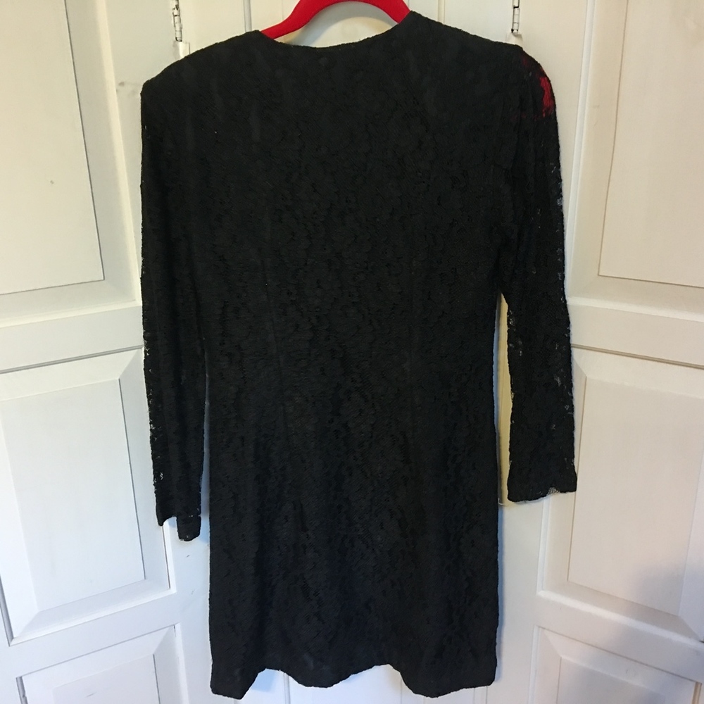 Vintage Sylvia Santos Black Lace Jacket - Picture 7 of 8